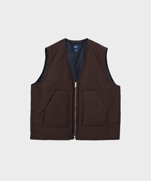 STUDIOUS | 【KANEMASA PHIL./カネマサフィル】Piece Dyeing Denim Padded Vest(ダウンベスト)