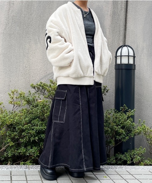 セール】ロゴエコファーブルゾン（ブルゾン）｜RODEO CROWNS WIDE BOWL