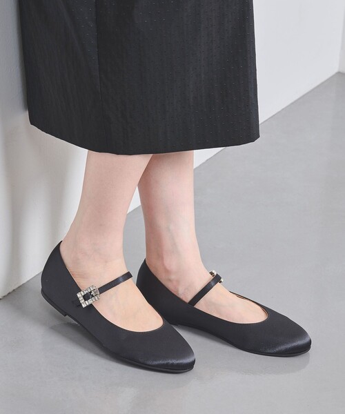 UNITED ARROWS(ユナイテッドアローズ)の「サテンビジュー メリージェーン(その他シューズ・レディース・パープル/ブラック・36/36h/37/37h/38/38h/35h)」の2枚目の写真