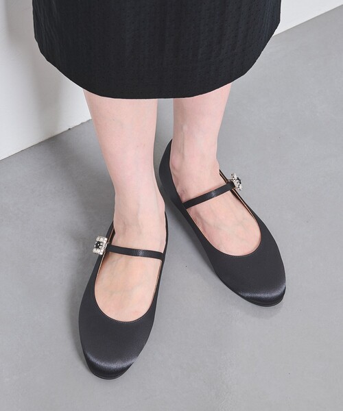 UNITED ARROWS(ユナイテッドアローズ)の「サテンビジュー メリージェーン(その他シューズ・レディース・パープル/ブラック・36/36h/37/37h/38/38h/35h)」の7枚目の写真