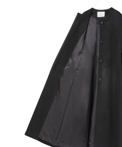 カシミヤベルト付きクルーコート（その他アウター）｜ANAYI（アナイ