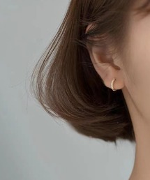 Ritomo De Ricco（リトモ・デ・リコ）の「落ちにくい！痛くなりにくい　ビジューフープイヤリング（イヤリング）」