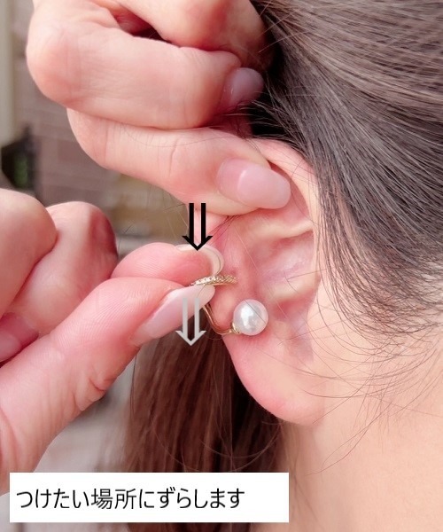 Ritomo De Ricco(リトモ・デ・リコ)の「落ちにくい!痛くなりにくい ビジューフープイヤリング(イヤリング・レディース・シルバー/ゴールド・FREE)」の9枚目の写真