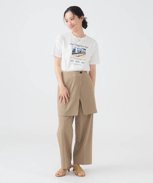 B:MING by BEAMS(ビーミングバイビームス)の「ラップ スカート付き パンツ(S~M)(スラックス・レディース・ネイビー/ブラウン系その他・SMALL/MEDIUM)」の11枚目の写真