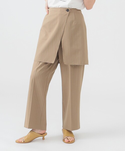 B:MING by BEAMS(ビーミングバイビームス)の「ラップ スカート付き パンツ(S~M)(スラックス・レディース・ネイビー/ブラウン系その他・SMALL/MEDIUM)」の14枚目の写真