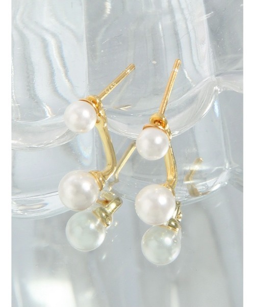 Burner(バーナー)の「【OKUOKU 0909】ダブル パールモチーフ ピアス 両耳用 oku-pierce-703274999965-6 Nn【RBTS】(ピアス(両耳用)・レディース・ゴールド・FREE)」の13枚目の写真