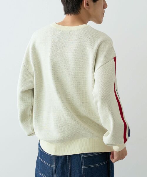 CRAFT STANDARD BOUTIQUE（クラフトスタンダードブティック）の「【ユニセックス】星条旗柄クルーネックニット（ニット/セーター・レディース・ネイビー/アイボリー/杢グレー・M/L/XL）」の18枚目の写真