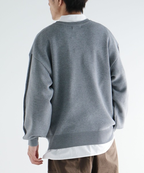 CRAFT STANDARD BOUTIQUE（クラフトスタンダードブティック）の「【ユニセックス】星条旗柄クルーネックニット（ニット/セーター・レディース・ネイビー/アイボリー/杢グレー・M/L/XL）」の5枚目の写真