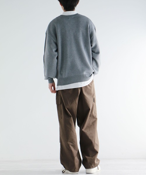 CRAFT STANDARD BOUTIQUE（クラフトスタンダードブティック）の「【ユニセックス】星条旗柄クルーネックニット（ニット/セーター・レディース・ネイビー/アイボリー/杢グレー・M/L/XL）」の8枚目の写真