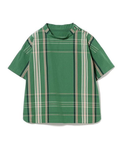 ブラウス シャツ ボーイ ビッグ タータン プルオーバー レディース BEAMS BOY ブラウス シャツ ボーイ ビッグ タータン プル