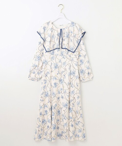 ANY SIS（エニィスィス）の「【洗える】スカーフデザインプリント ワンピース（ワンピース・レディース・ネイビー系4/アイボリー系4・0）」の12枚目の写真