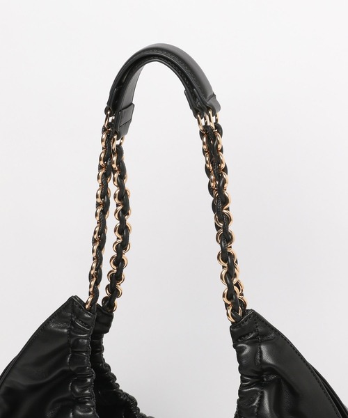 Andemiu（アンデミュウ）の「チェーンラウンドショルダー304064（トートバッグ・レディース・ベージュ/ブラック・FREE）」の8枚目の写真