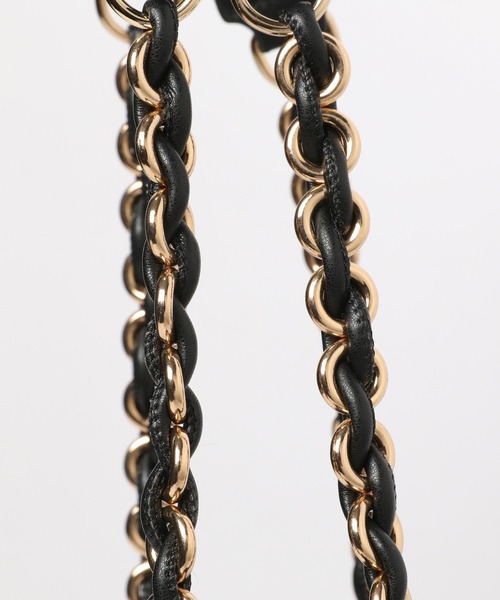 Andemiu（アンデミュウ）の「チェーンラウンドショルダー304064（トートバッグ・レディース・ベージュ/ブラック・FREE）」の7枚目の写真