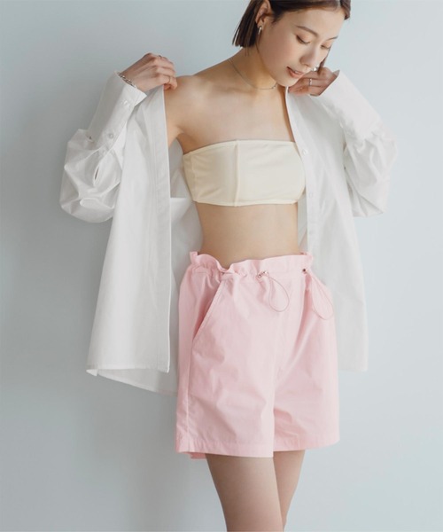 UR'S（ユアーズ）の「撥水ショートパンツ/ラッシュガード（ラッシュガード・レディース・ダークブラウン/オフホワイト/ブラック/ライトピンク・S/M/L）」の17枚目の写真