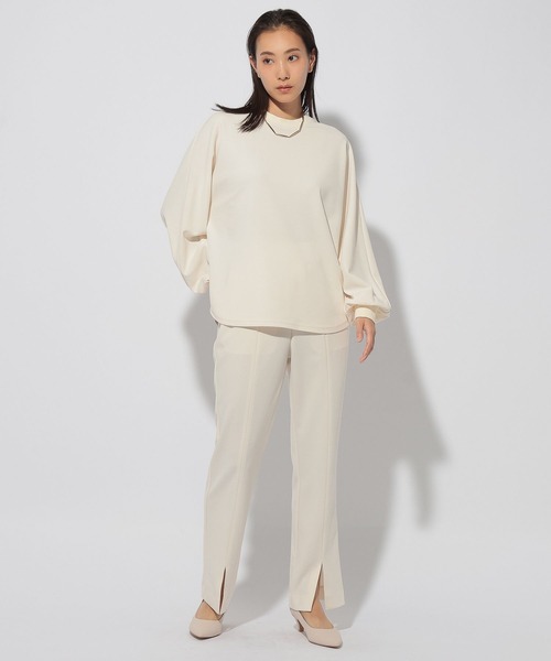 Elura（エルーラ）の「サマ見えストレートスリットパンツ＜低身長サイズあり＞/249503（その他パンツ・レディース・オフホワイト/ブラック/ネイビー・MEDIUM/LARGE/FREE(S)）」の16枚目の写真