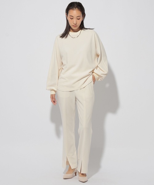 Elura（エルーラ）の「サマ見えストレートスリットパンツ＜低身長サイズあり＞/249503（その他パンツ・レディース・オフホワイト/ブラック/ネイビー・MEDIUM/LARGE/FREE(S)）」の18枚目の写真