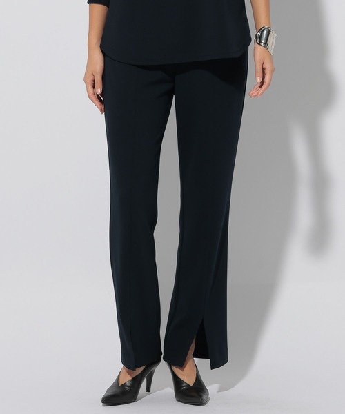 Elura（エルーラ）の「サマ見えストレートスリットパンツ＜低身長サイズあり＞/249503（その他パンツ・レディース・オフホワイト/ブラック/ネイビー・MEDIUM/LARGE/FREE(S)）」の19枚目の写真