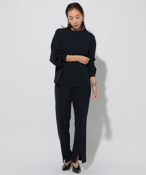 Elura（エルーラ）の「サマ見えストレートスリットパンツ＜低身長サイズあり＞/249503（その他パンツ・レディース・オフホワイト/ブラック/ネイビー・MEDIUM/LARGE/FREE(S)）」の10枚目の写真