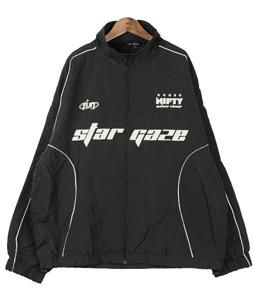 LUXSTYLE（ラグスタイル）の「ナイロンパイピングスタンドジャケット（ナイロンジャケット・メンズ・ブラック/ブルー/ホワイト・M/L）」の4枚目の写真