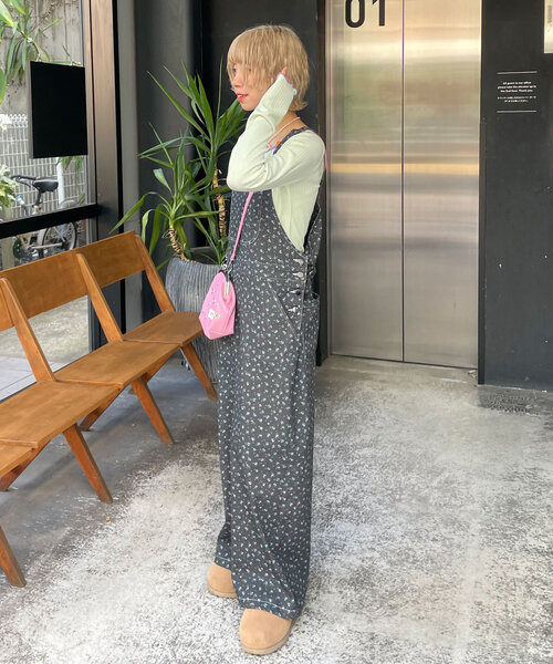 サロペット・オーバーオール・オールインワン MAISON SPECIAL Flower Motif All In One MAISON SPECIAL（メゾンスペシャル）の「Flower Motif All In