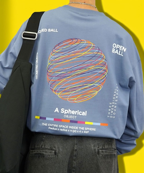 Burner(バーナー)の「【GROOVY STORE】ヘビーウエイト刺繍&プリント ワイドシルエットロングスリーブTシャツ(Tシャツ/カットソー・メンズ・ホワイト系その他2/ブラック/ブラック系その他2/サックスブルー/スミクロ/ブルー系その他/ホワイト/ライトブラック・M/L/LL)」の7枚目の写真