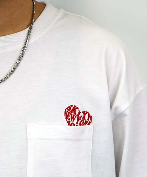Burner(バーナー)の「【GROOVY STORE】ヘビーウエイト刺繍&プリント ワイドシルエットロングスリーブTシャツ(Tシャツ/カットソー・メンズ・ホワイト系その他2/ブラック/ブラック系その他2/サックスブルー/スミクロ/ブルー系その他/ホワイト/ライトブラック・M/L/LL)」の19枚目の写真