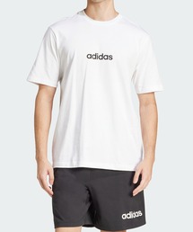 エッセンシャルズ リニア シングルジャージー 半袖Tシャツ / アディダス adidas