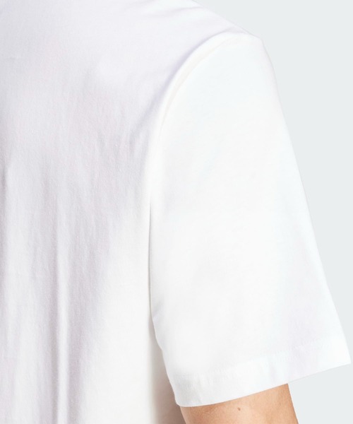 adidas(アディダス)の「エッセンシャルズ リニア シングルジャージー 半袖Tシャツ / アディダス adidas(Tシャツ/カットソー・メンズ・ホワイト×ブラック・XX-LARGE/3XL/LARGE/MEDIUM/SMALL/X-LARGE/X-SMALL)」の4枚目の写真