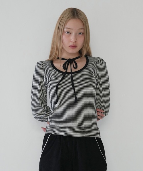 Uenui（ウニュイ）の「ワンショルダー レイヤード トップス バイ