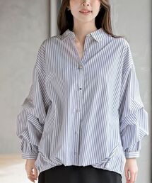 rps | 変形スリーブ裾タック多釦ブラウス(シャツ/ブラウス)