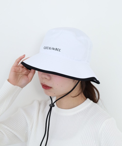 CECIL McBEE（セシルマクビー）の「パイピングハット（ハット・レディース・ブラック/ベージュ・F）」の20枚目の写真