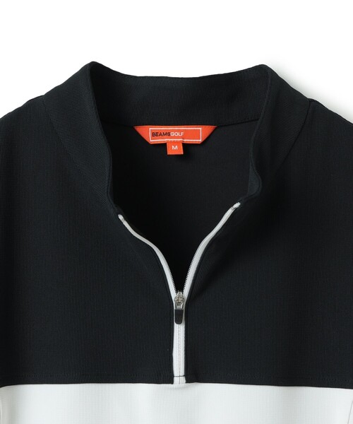 ビームスゴルフ　ハーフジップ　長袖　トップス　M BEAMS GOLF ビームスゴルフ ハーフジップ ブラック M ビームス