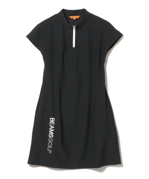 BEAMSGOLF グレー ハーフジップワンピース BEAMSGOLF グレー ハーフジップワンピース