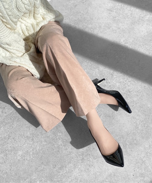 MAMIAN(マミアン)の「iCoN COLORS / ポインテッドトゥ パンプス (7.0cmヒール)(パンプス・レディース・グレイッシュベージュ/ダークベージュ/ダークネイビー/ブラック・25.0cm/24.5cm/24.0cm/23.5cm/23.0cm/22.5cm/21.5cm/22.0cm)」の17枚目の写真