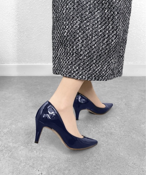 MAMIAN(マミアン)の「iCoN COLORS / ポインテッドトゥ パンプス (7.0cmヒール)(パンプス・レディース・グレイッシュベージュ/ダークベージュ/ダークネイビー/ブラック・25.0cm/24.5cm/24.0cm/23.5cm/23.0cm/22.5cm/21.5cm/22.0cm)」の22枚目の写真