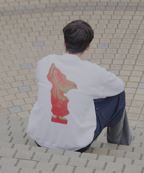 WHIMSIC（ウィムジック）の「【UNISEX】プリントロゴスウェット”TWISTED TWISTED”（スウェット・メンズ・ホワイト/ブラック・FREE）」の3枚目の写真