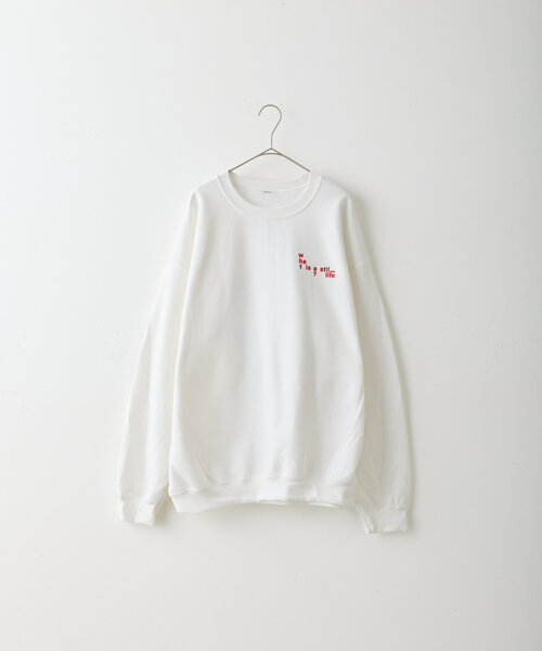 WHIMSIC（ウィムジック）の「【UNISEX】プリントロゴスウェット”TWISTED TWISTED”（スウェット・メンズ・ホワイト/ブラック・FREE）」の4枚目の写真