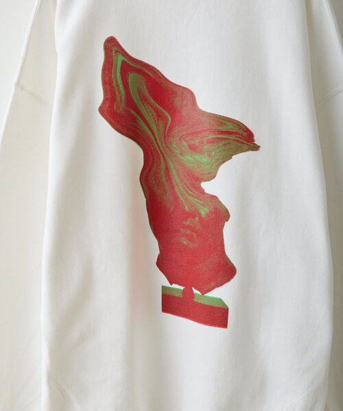 WHIMSIC（ウィムジック）の「【UNISEX】プリントロゴスウェット”TWISTED TWISTED”（スウェット・メンズ・ホワイト/ブラック・FREE）」の11枚目の写真