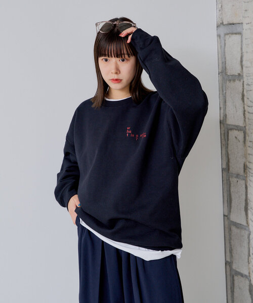 WHIMSIC（ウィムジック）の「【UNISEX】プリントロゴスウェット”TWISTED TWISTED”（スウェット・メンズ・ホワイト/ブラック・FREE）」の16枚目の写真