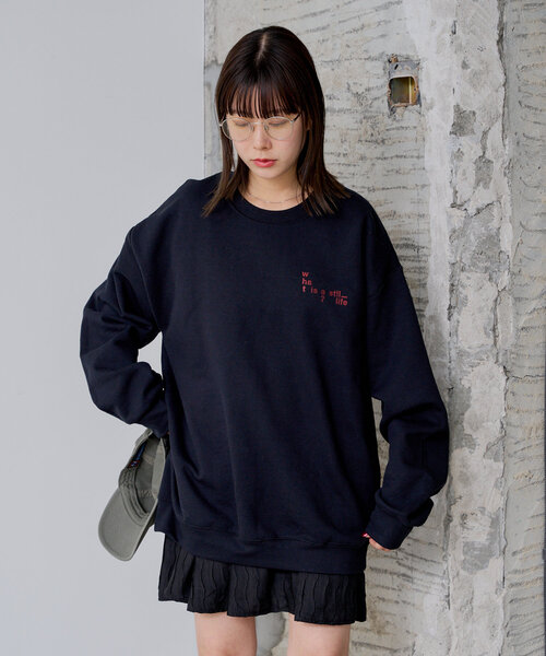 WHIMSIC（ウィムジック）の「【UNISEX】プリントロゴスウェット”TWISTED TWISTED”（スウェット・メンズ・ホワイト/ブラック・FREE）」の18枚目の写真