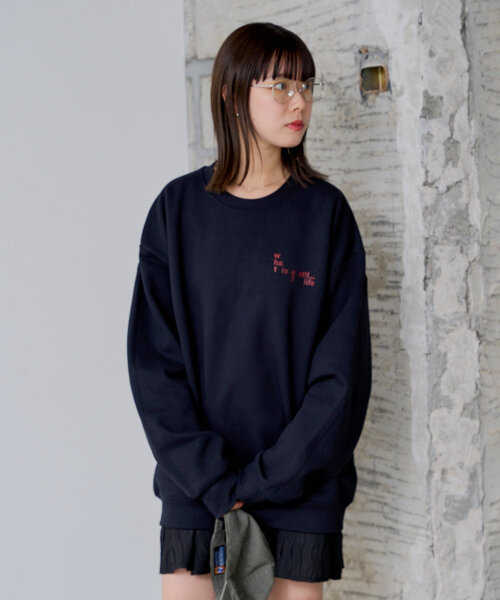 WHIMSIC（ウィムジック）の「【UNISEX】プリントロゴスウェット”TWISTED TWISTED”（スウェット・メンズ・ホワイト/ブラック・FREE）」の19枚目の写真