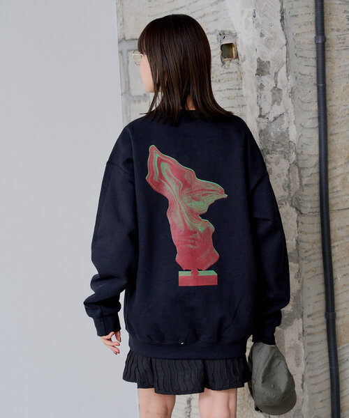 WHIMSIC（ウィムジック）の「【UNISEX】プリントロゴスウェット”TWISTED TWISTED”（スウェット・メンズ・ホワイト/ブラック・FREE）」の20枚目の写真