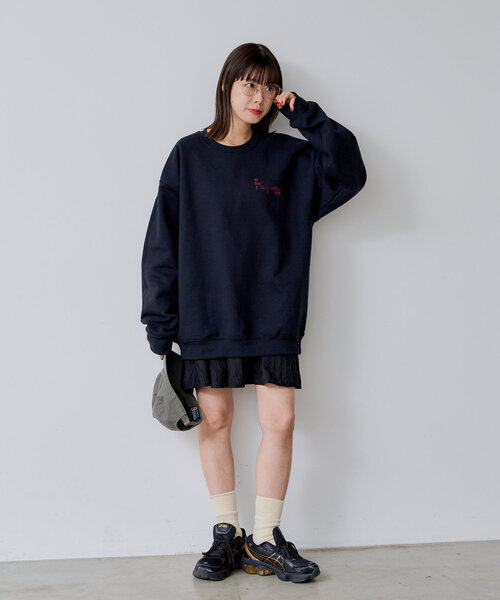 WHIMSIC（ウィムジック）の「【UNISEX】プリントロゴスウェット”TWISTED TWISTED”（スウェット・メンズ・ホワイト/ブラック・FREE）」の21枚目の写真