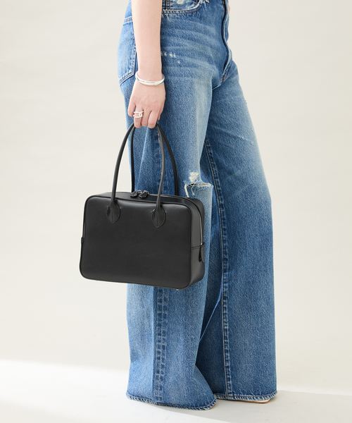 MAISON CANAU（メゾン カナウ） ボックスボストン Mハンドル