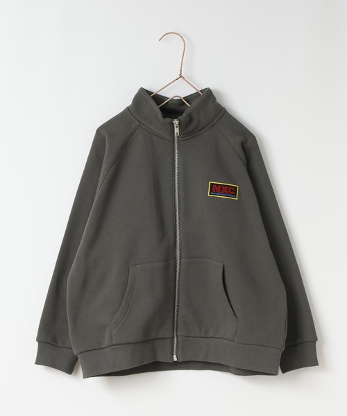 LOWRYS FARM（ローリーズファーム）の「ウラケハイネックカーディガン　319790（スウェット・キッズ・チャコールグレー/グレー・130cm/150cm/110cm/140cm/120cm）」の4枚目の写真