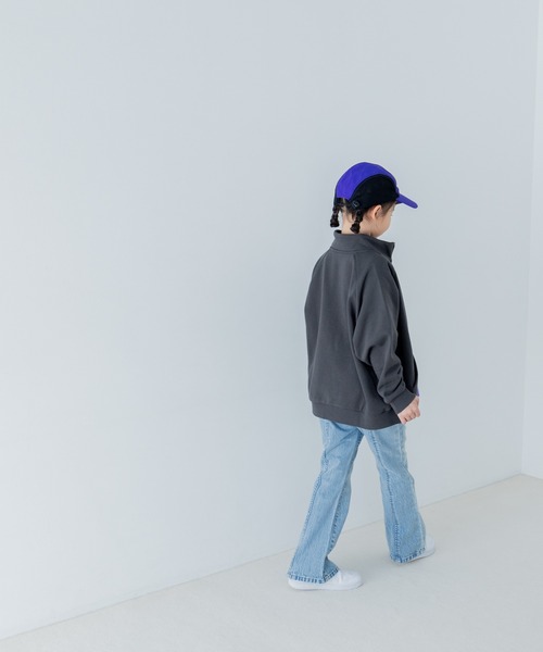 LOWRYS FARM（ローリーズファーム）の「ウラケハイネックカーディガン　319790（スウェット・キッズ・チャコールグレー/グレー・130cm/150cm/110cm/140cm/120cm）」の9枚目の写真