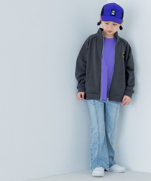 LOWRYS FARM（ローリーズファーム）の「ウラケハイネックカーディガン　319790（スウェット・キッズ・チャコールグレー/グレー・130cm/150cm/110cm/140cm/120cm）」の10枚目の写真