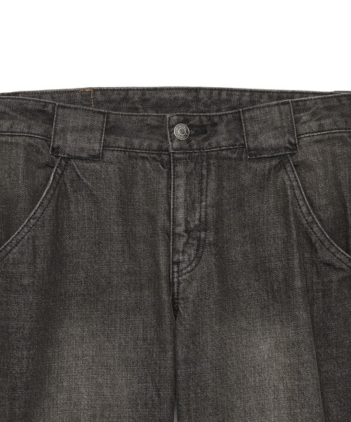 X-girl(エックスガール)の「SIDE VENTILATION FLARE DENIM PANTS(デニムパンツ・レディース・インディゴブルー/ブラック・S/M)」の14枚目の写真