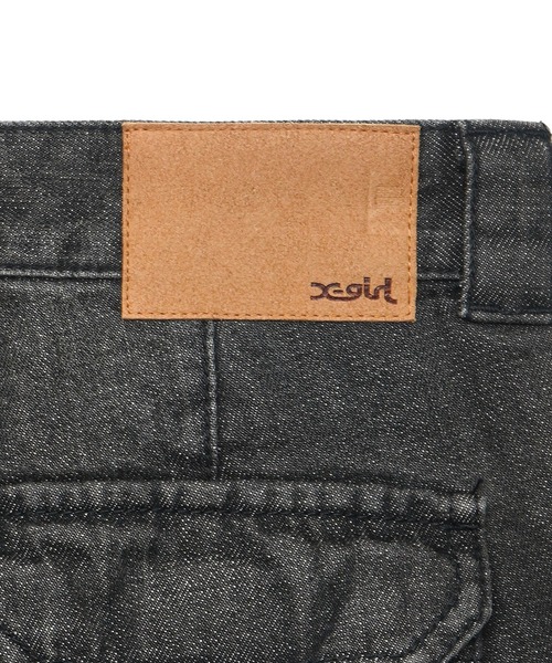 X-girl(エックスガール)の「SIDE VENTILATION FLARE DENIM PANTS(デニムパンツ・レディース・インディゴブルー/ブラック・S/M)」の18枚目の写真