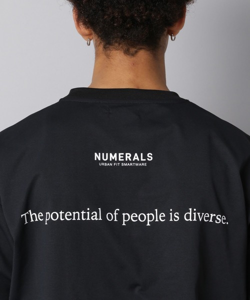 NUMERALS（ヌメラルズ）の「【NUMERALS】ナンバーロゴTEE（Tシャツ/カットソー・メンズ・カーキ/ブラック/オフホワイト・LARGE/MEDIUM/SMALL）」の20枚目の写真